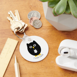 Porte-clés Black Owl Design