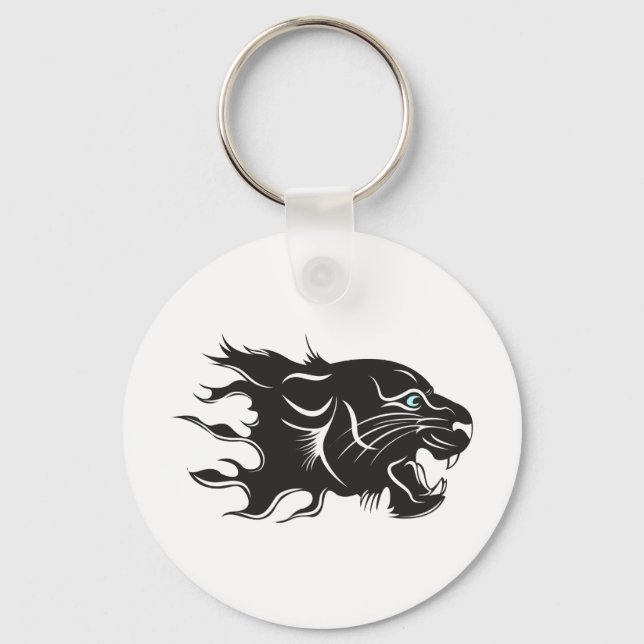 Porte-clés Black Panther Blue Eyes (Recto)
