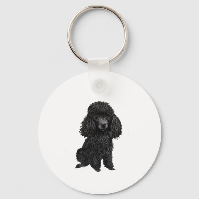Porte-clés Black Poodle (#3) (Recto)