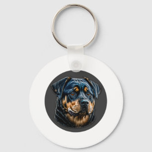 Porte-clés Black Rottweiler