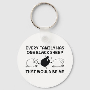 Porte-clés Black Sheep Family