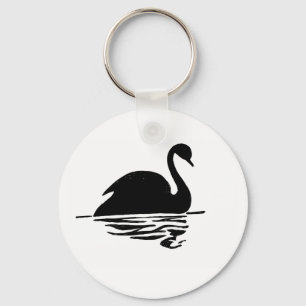 Porte-clés Black Swan Silhouette