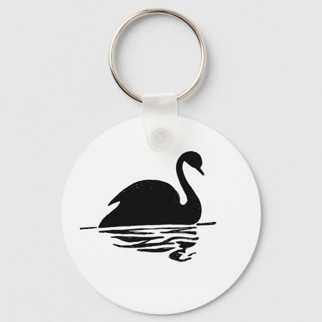 Porte-clés Black Swan Silhouette (Recto)