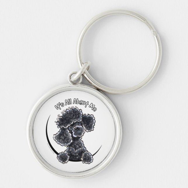 Porte-clés Black Toy Poodle IAAM (Devant)