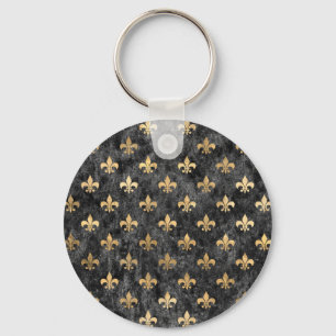 Porte-clés Black Velvet Fleur De Lis Mardi Gras Orléans