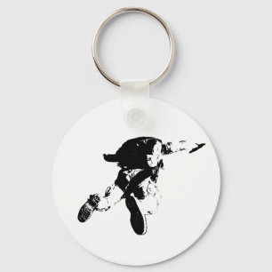 Porte-clés Black & White Skydiving