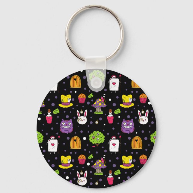 Porte-clés Black Wonderland (Recto)