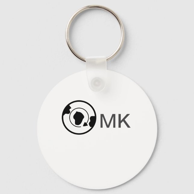Porte-clés Black world globe ajouter nom monogramme détails d (Recto)