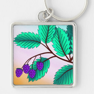 Porte-clés Blackberries sur une branche