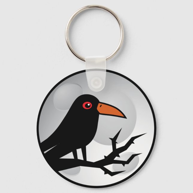 Porte-clés Blackbird Goth Raven/Crow (Recto)