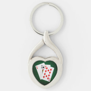 Porte-clés Blackjack 21 point - As, King, Ten
