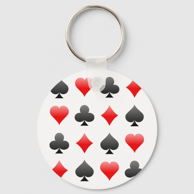 Porte-clés Blackjack / Costume de carte de poker : Vector Art (Recto)
