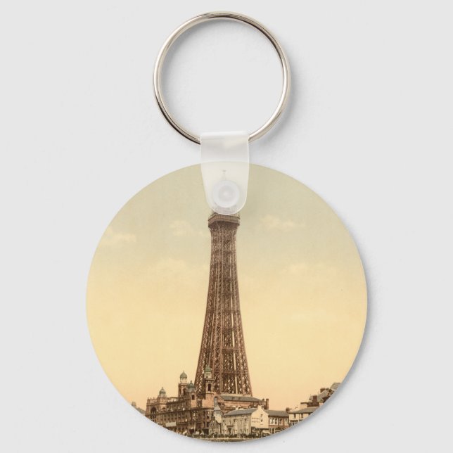 Porte-clés Blackpool Tower IV, Lancashire, Angleterre (Recto)