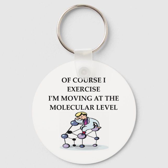 Porte-clés blague de chimie de la PHYSIQUE (Recto)