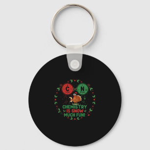 Porte-clés Blague de chimie de Noël drôle Dinde Science Pun 6