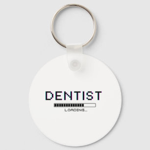 Porte-clés Blague de Pixel sur le Chargement chez le Dentiste