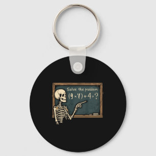 Porte-clés Blague drôle 67 Mème Brainrot Halloween Squelette 