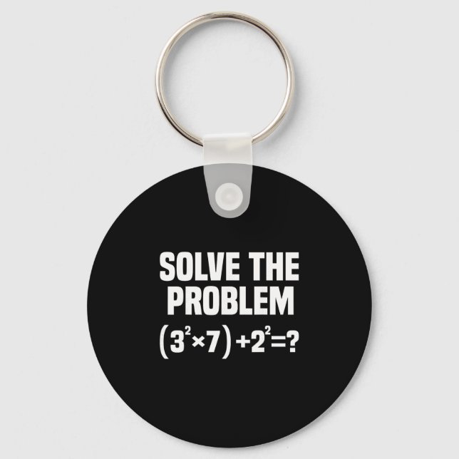 Porte-clés Blague drôle 67 Meme Math Six Sept Professeur Brai (Recto)