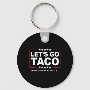 Porte-clés Blague sur l'échange de tacos Trump Trump se dégon