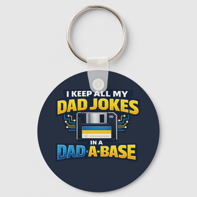 Porte-clés Blagues de Papa Dans Une Base de Données de Papa D (Recto)