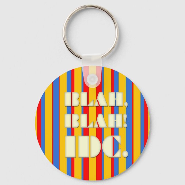 Porte-clés BLAH, BLAH ! Porte - clé IDC (Recto)