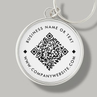 BLANCHE | Porte - clé de code QR personnalisé prof