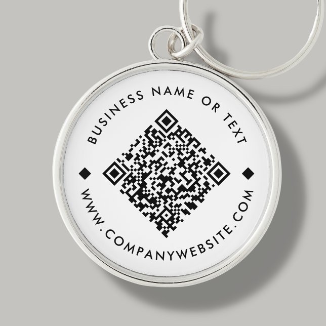 Porte-clés BLANCHE | Porte - clé de code QR personnalisé prof (Créateur téléchargé)