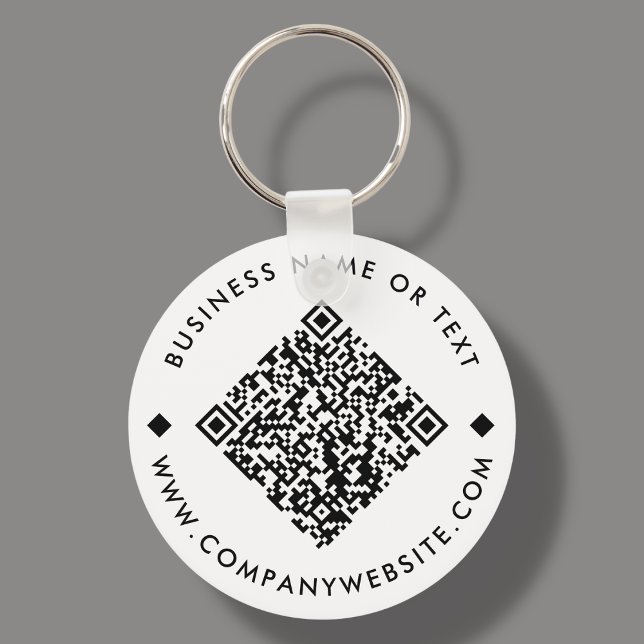 Porte-clés BLANCHE | Porte - clé de code QR personnalisé prof (Créateur téléchargé)