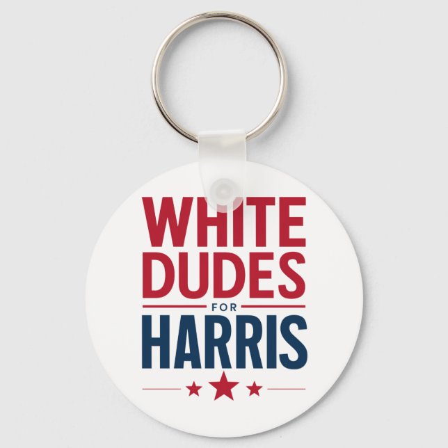 Porte-clés Blancs pour l'élection de Harris Kamala Harris 202 (Recto)