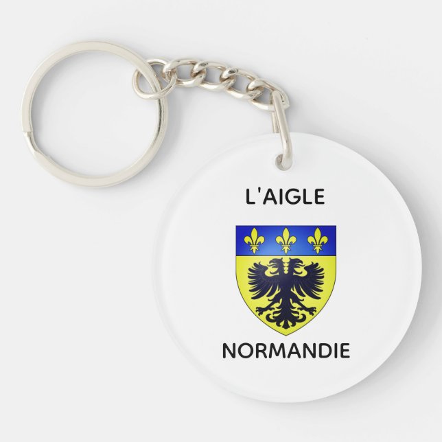 Porte-clés - Blason de L'Aigle - Normandie (Devant)