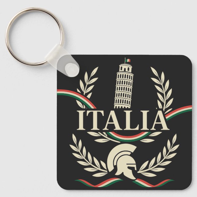 Porte-clés Blason de l'héritage italien (Recto)