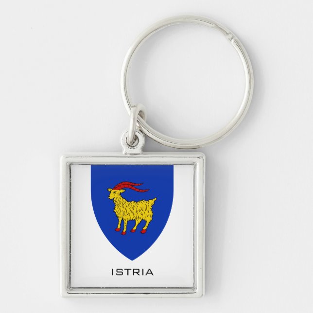 Porte-clés Blason d'Istrie Patrimoine Adriatique (Devant)