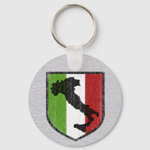 Porte-clés Blason Drapeau Italien Botte Médiévale