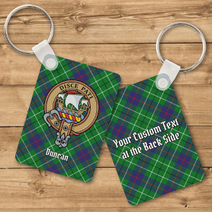 Porte-clés Blason du clan Duncan sur tartan