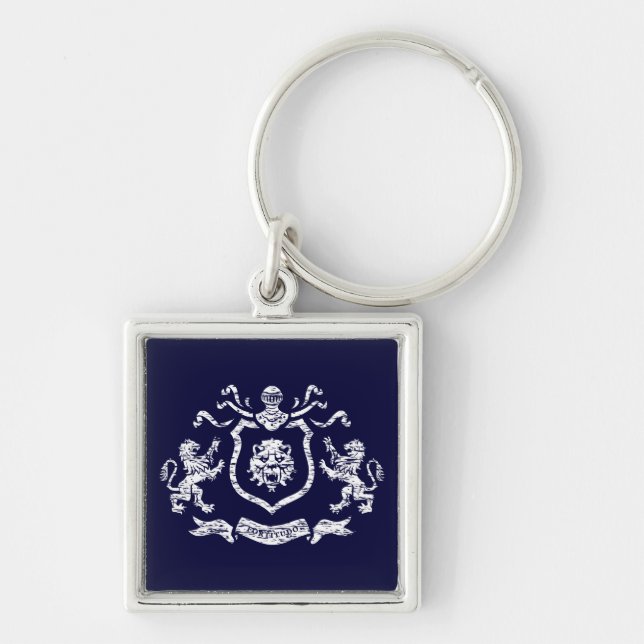 Porte-clés Blason héraldique - porte - clé (Devant)