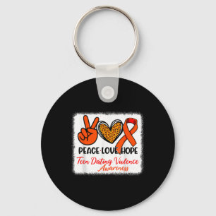 Porte-clés Bleached Peace Love Hope Ado Dating Violence Awar