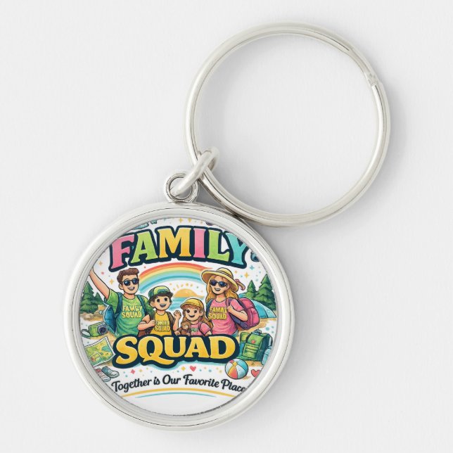 Porte-clés Blessed, Happy & Lucky Together (Devant)