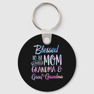 Porte-clés Blessed To Be Called Mama Grandma Et Great Grandma