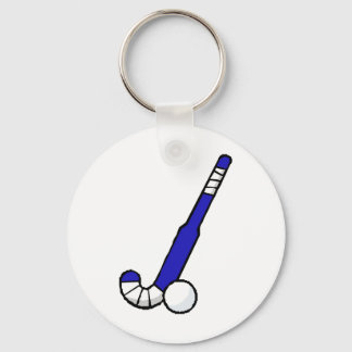 Porte-clés Bleu bâton de hockey