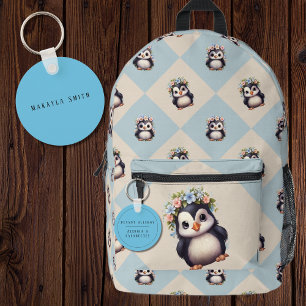 Porte-clés Bleu Bilingue Alerte d'allergie aux arachides Espa