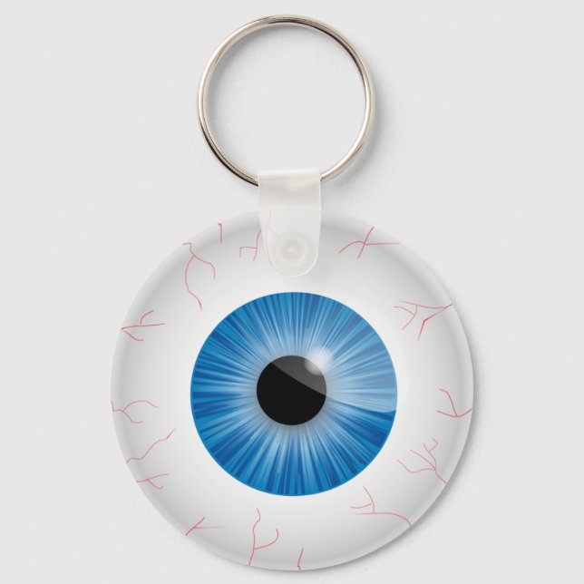 Porte-clés Bleu Blookshot Eyeball (Recto)