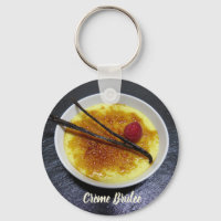 Bleu de crème sur ardoise avec framboise et vanill