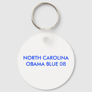 PORTE-CLÉS BLEU DE LA CAROLINE DU NORD 08 OBAMA