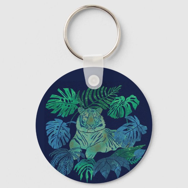 Porte-clés Bleu de la jungle (Recto)