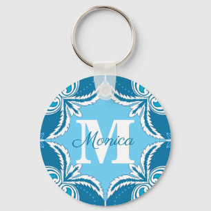 Porte-clés 💙 🤍 Bleu et blanc Porto Azulejos, Porte - clé