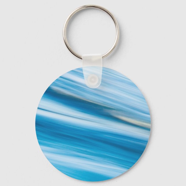 Porte-clés Bleu Marin Abstrait        (Recto)