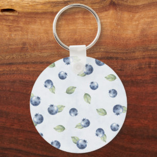 Porte-clés Bleu Myrtilles Fruit