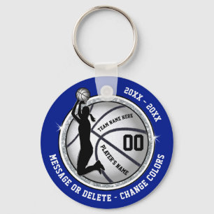 Porte-clés Bleu pas cher, Cadeaux de basket-ball pour filles,