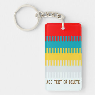 Porte-clés Bleu Rouge Jaune Blanc Gris Personnalisable