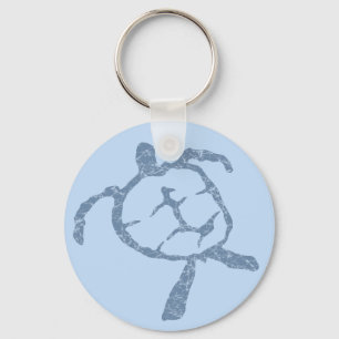 Porte-clés bleu-tortue